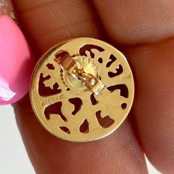 JAMES AVERY - SOLID 14K GOLD FOUR SEASONS STUD EARRINGS - LIKE NEW CONDITION - Picture 9 of 11